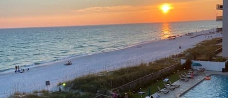 Sunset from the balcony.