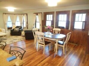 dining room, windows and light galore