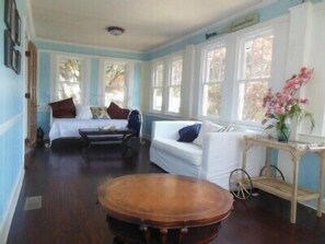 sun room at front of house