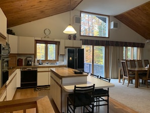 Kitchen view to deck