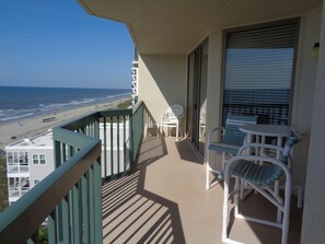 You have your choice of sun or shade.  On your balcony, you've got it made.