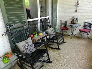 Front porch seating area - right.
