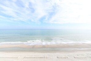 Stunning 10th floor oceanfront view from main living area & not too high or low 