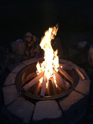 Firepit in action