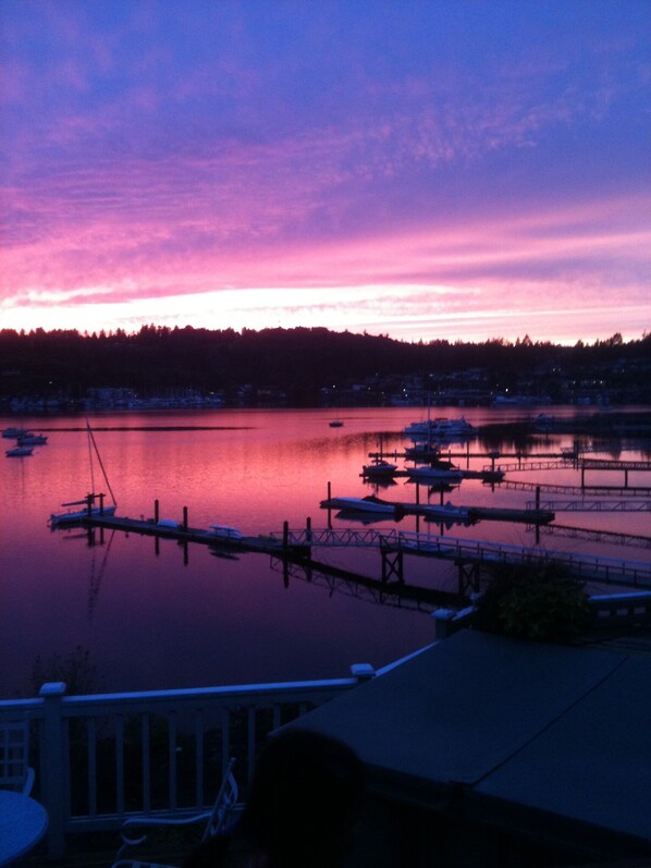 Sunset from the deck