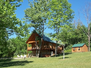 View of Cabin from Beach