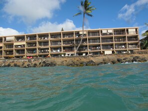 View of Kaleialoha from the ocean.