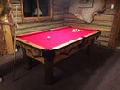 this is a spectacular custom pool table!  enjoy !