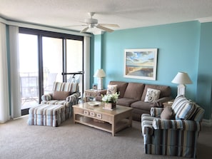 Living area with expansive ocean views