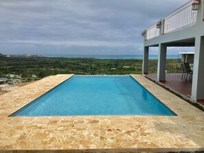 15’ x 30’ Infinity Saltwater Pool. Serviced weekly by Gilbert Pools. 