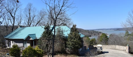 Front of home - Beaver Lake in background