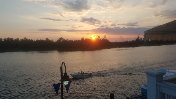 Sunset  downtown Wilmington 