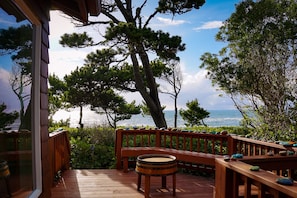 Deck with ocean view