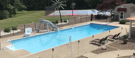 Blue Creek's pool in the heart of the summer!