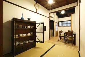 Living room and kitchen