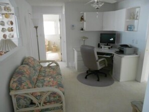 upstairs office area