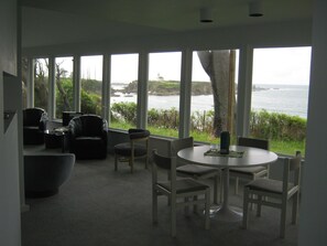 View from dining area and living room
