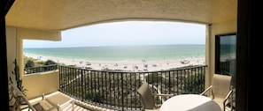 Large Balcony with Ocean front view
