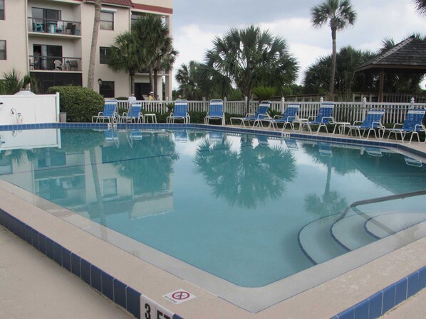 Large Pool close to Beach