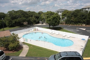 Second pool, steps outside the front door