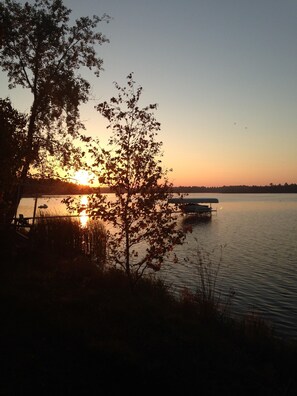 Morning sunrise view from our deck