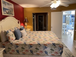 Master Bedroom with dressing area and two large closets!