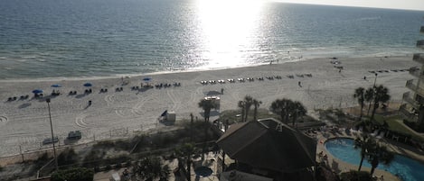 Beach Views from our balcony are awesome!