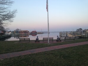 View St Michaels Harbor from Park one block from house