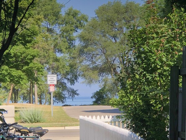 Packard Park beach out front. View from kitchen