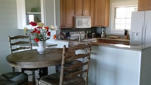 dining area and kitchen