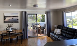 Lounge and dining area.