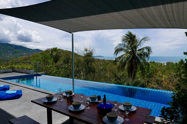 great sea view from a beautiful villa 