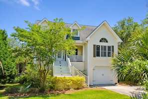 From Our guests: Our family loved the house. Everything you could possibly need. Kitchen was fully equipped and laundry was convenient. We rented a golf cart for the week to go to the beach and hop around town. Enjoyed the pool.