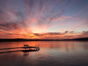 Enjoy beautiful sunsets from the cozy porch!