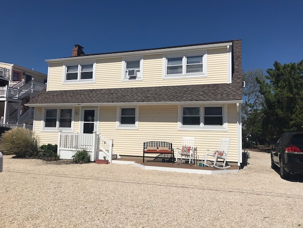 Front of house. 2nd floor unit. Great bay views. 