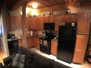Kitchen renovated in 2016 w plenty of storage.