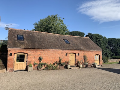 Das Wassergrabenhaus in der Upton Cressett Hall, in der Nähe von Bridgnorth