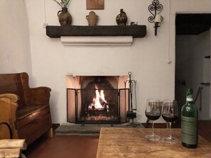 Wohnzimmer Kamin
