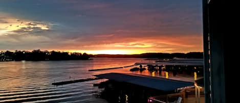 Sunset view from back deck.