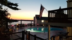 Pool with a lake view!