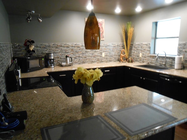 Granite counters and a wonderful space to start your day.