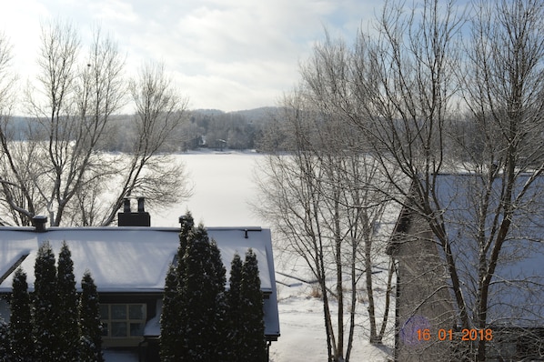 WINTER LAKE VIEW FROM BALCONY
