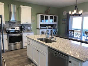 Beautiful kitchen stocked with everything you need for your stay