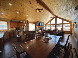 Dining Room with View of Kitchen and Living Room