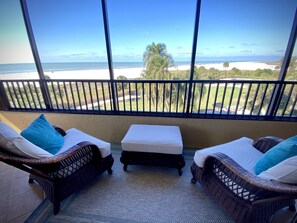 Another lounge area on Lanai. Facing Sunset and Siesta Public Beach