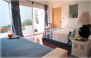 Master bedroom overlooking ocean.