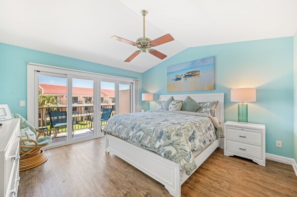 Master suite offers furniture & new king mattress