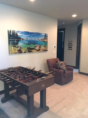 Foosball Table in family room