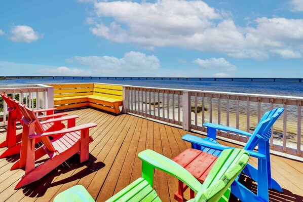 Catch sound views from any of the multiple decks.