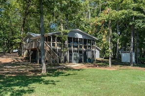 Back of house. Two stories of lake views!